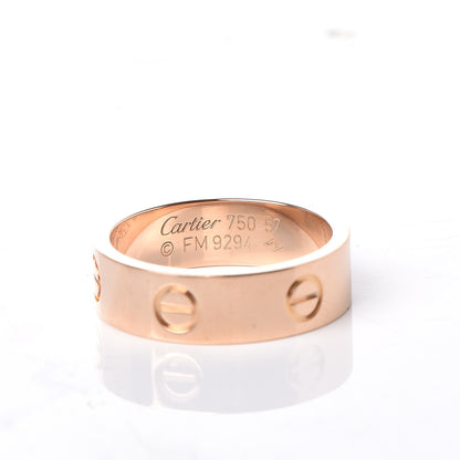 Cartier 18K Pink Gold 5.5mm LOVE Ring 57 8 4 of 4