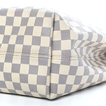 Louis Vuitton Damier Azur Graceful MM Rose Ballerine 6 of 10