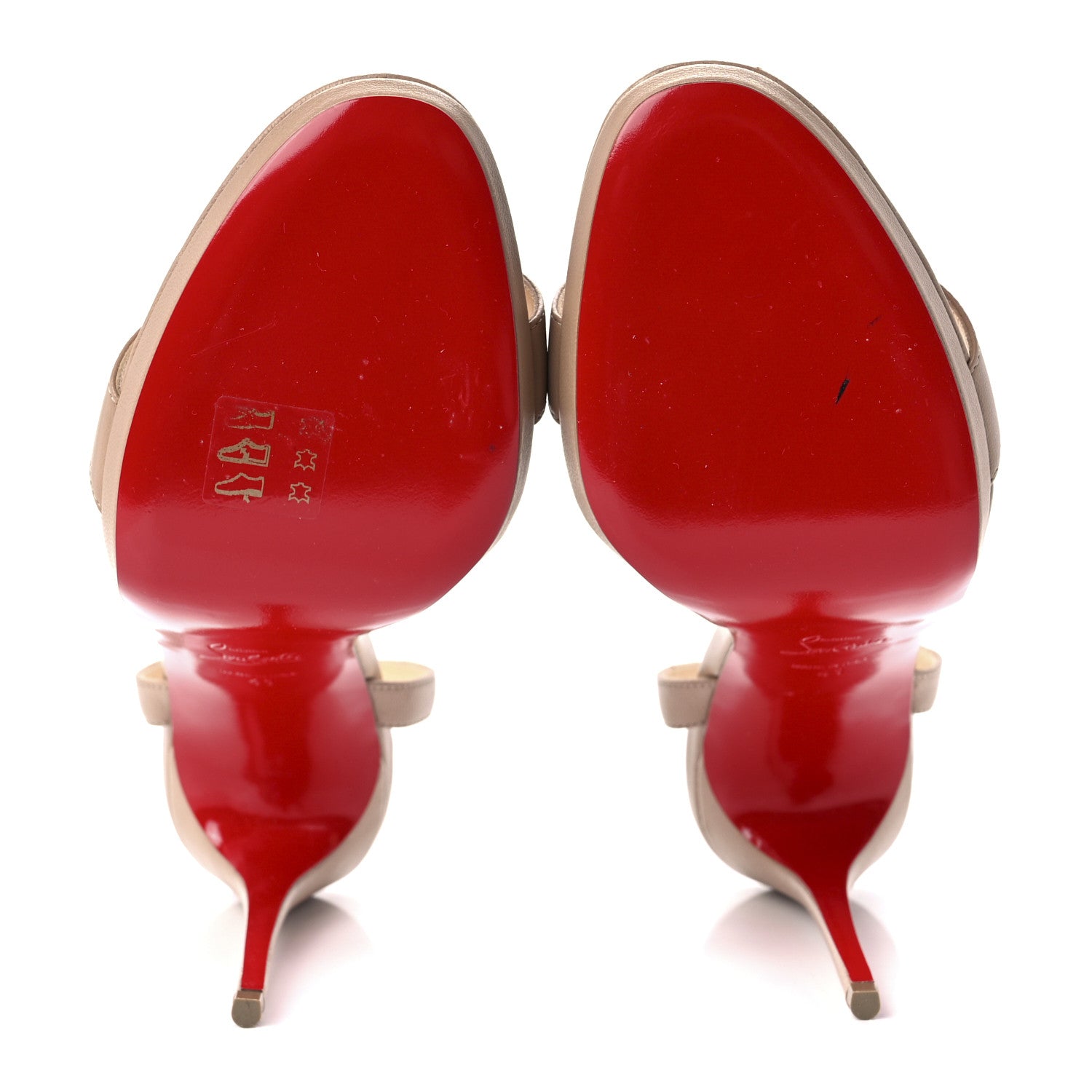 Christian Louboutin Nappa Loubi Queen 120 Pumps 41 Nude 5 of 7