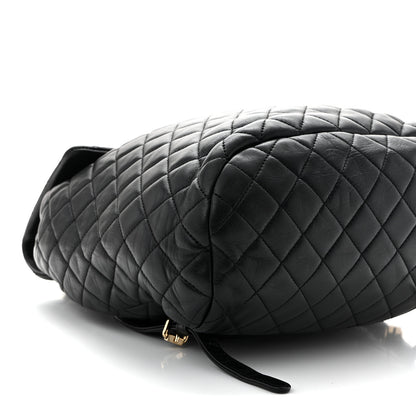 Chanel Lambskin Quilted Large Urban Spirit Backpack Black 9 of 10