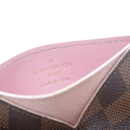 Louis Vuitton Damier Ebene Caissa Card Holder Rose Ballerine 6 of 8