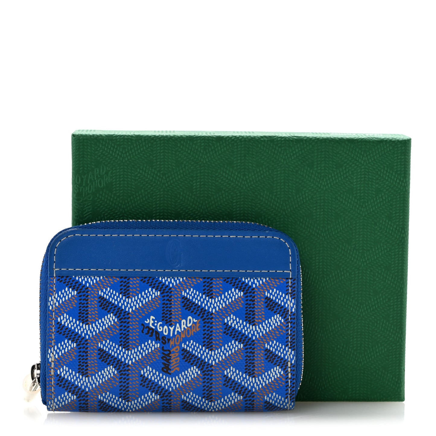 Goyardine Matignon PM Wallet Blue