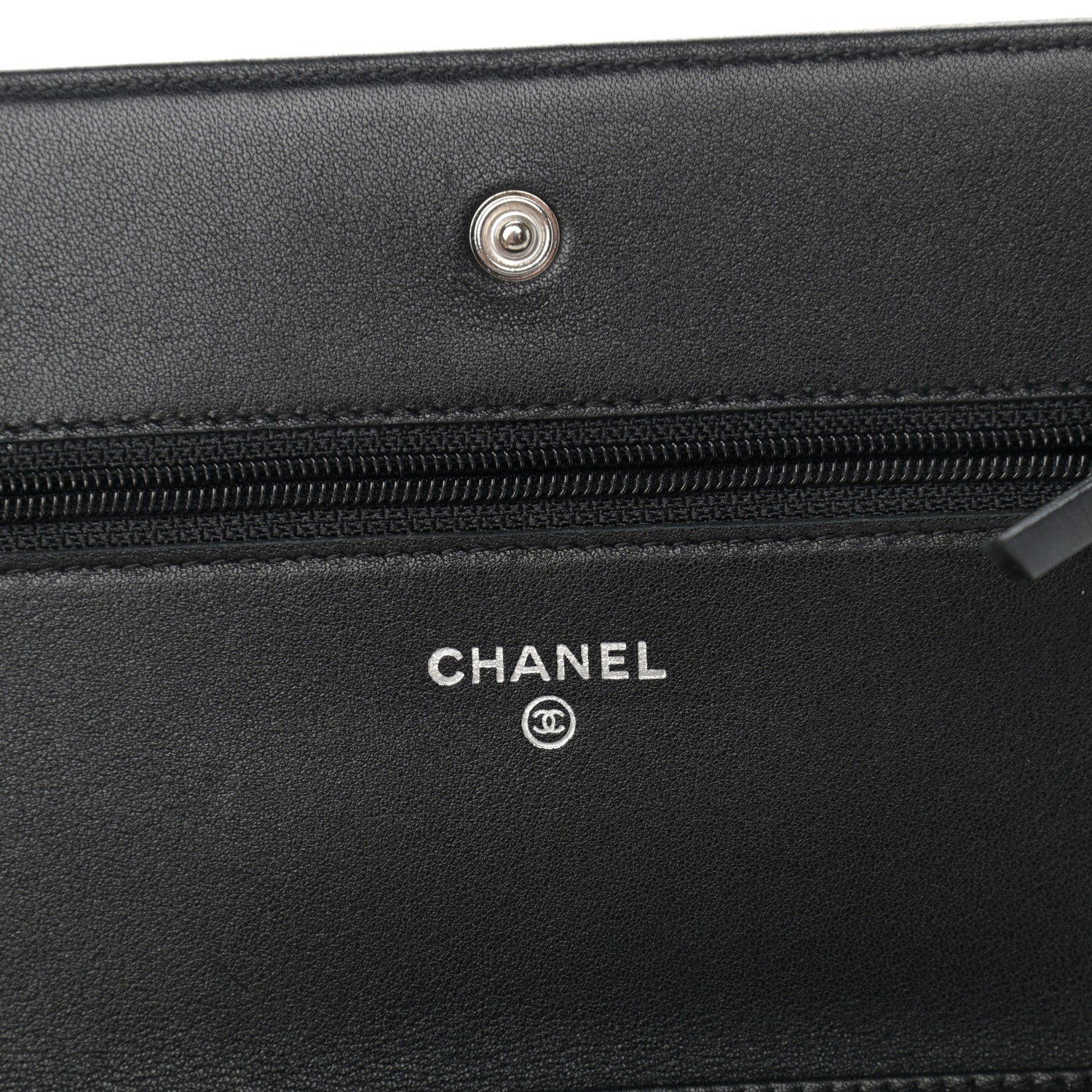 Chanel Caviar Timeless CC Wallet On Chain WOC Black 8 of 11