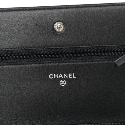 Chanel Caviar Timeless CC Wallet On Chain WOC Black 8 of 11