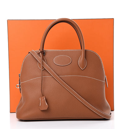 Hermes Taurillon Clemence Bolide 31 Gold 10 of 10