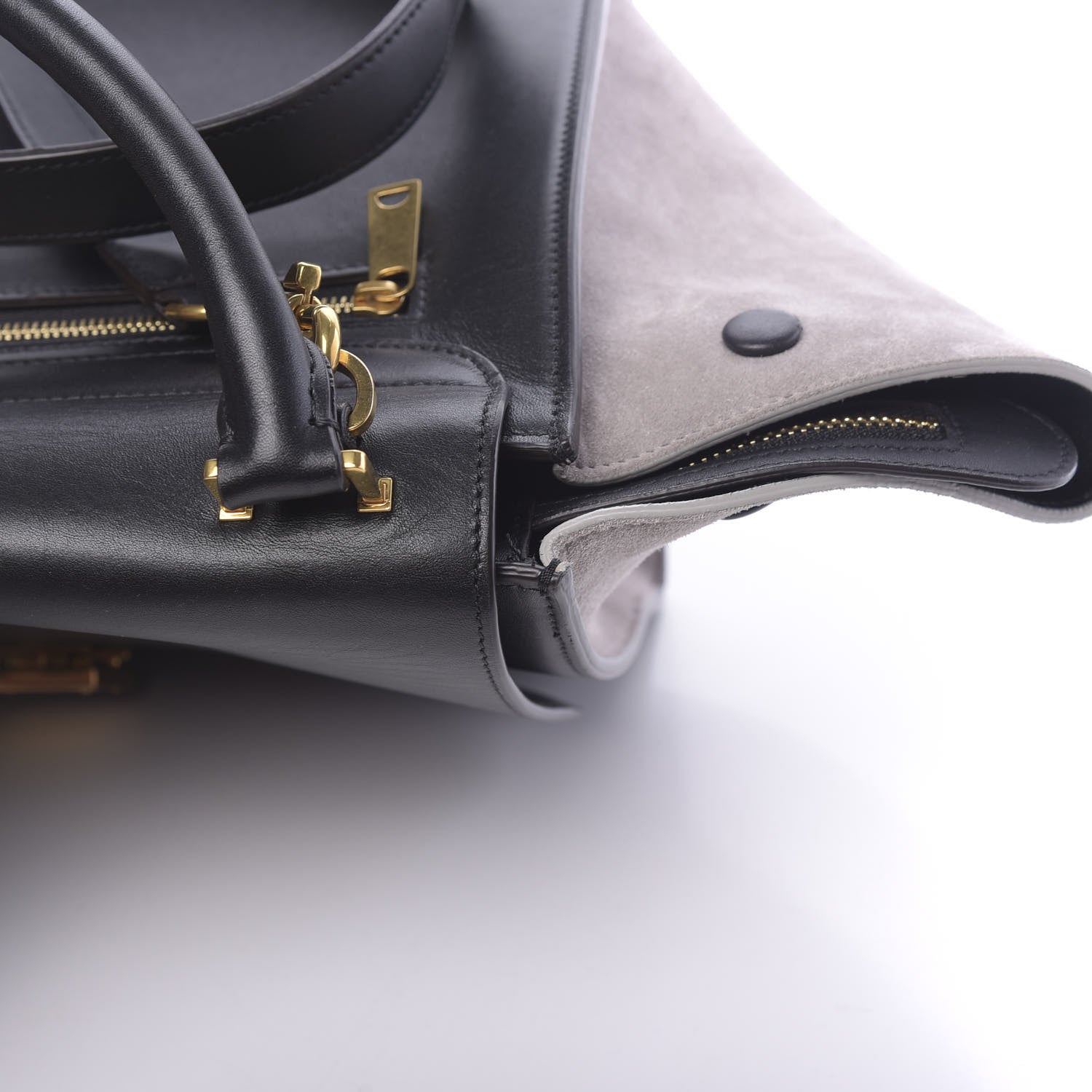 Celine Smooth Calfskin Suede Medium Bi-Color Trapeze 14 of 16