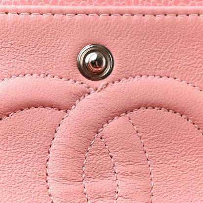 Chanel Caviar Quilted Medium Double Flap Light Pink 14 of 15