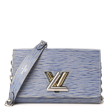 Louis Vuitton Epi Twist Chain Wallet Denim Light 1 of 11