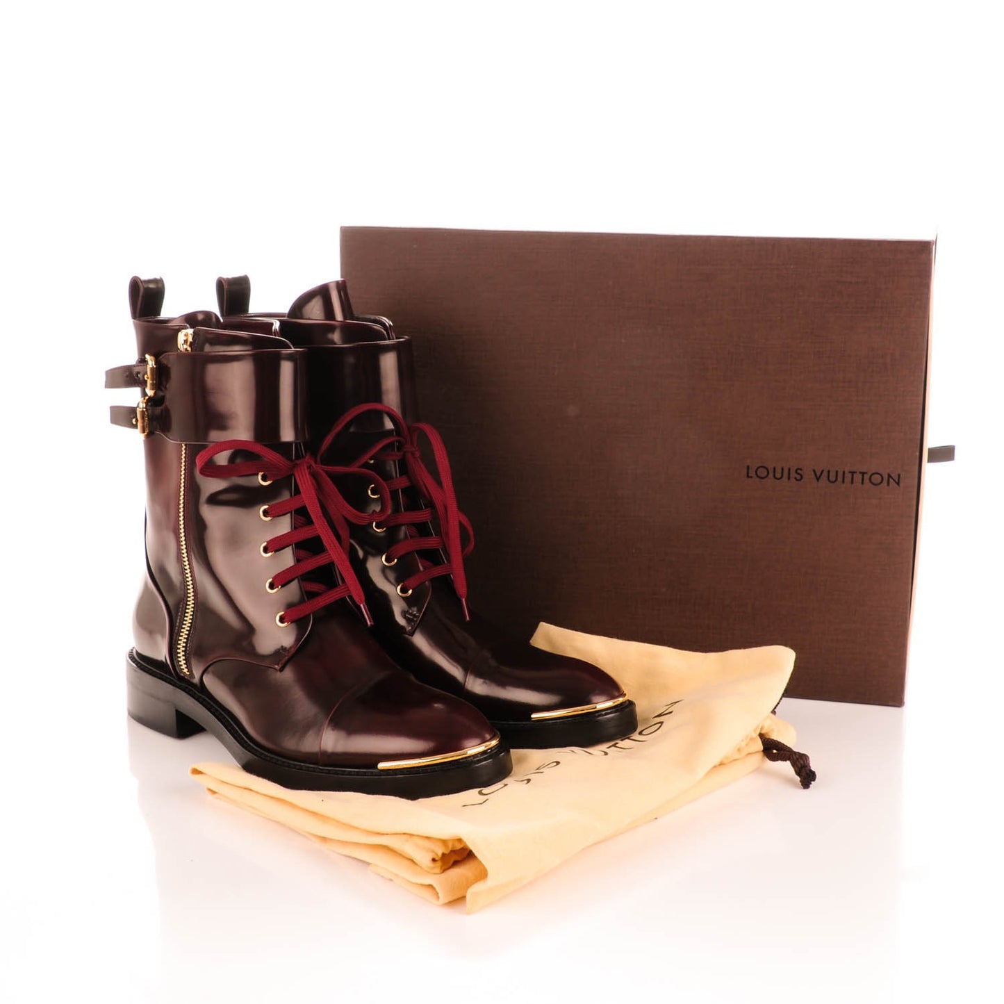 Calfskin Diplomacy Ranger Combat Boots 39 Red