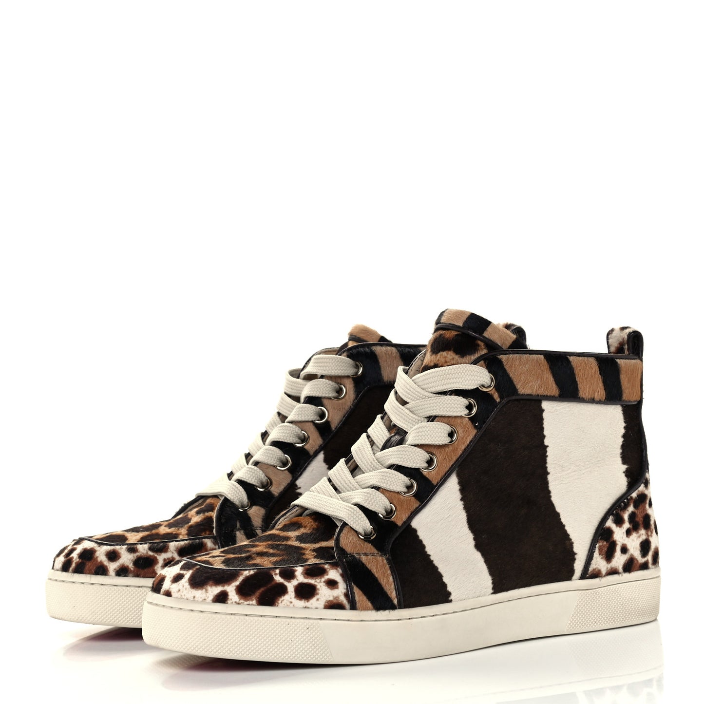 Calf Hair Animal Print Rantus Orlato Flat Sneakers 38 Multicolor