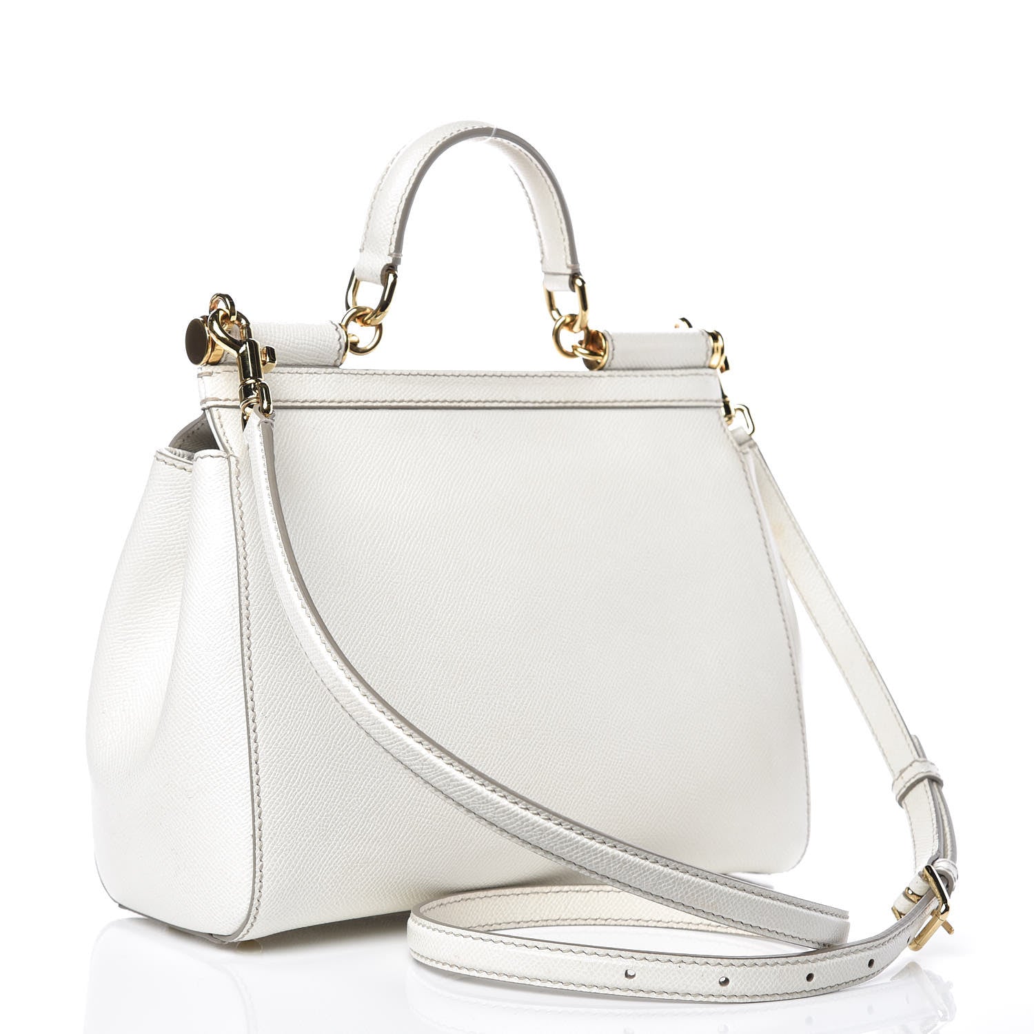 Dolce & Gabbana Dauphine Medium Miss Sicily Satchel White 3 of 11