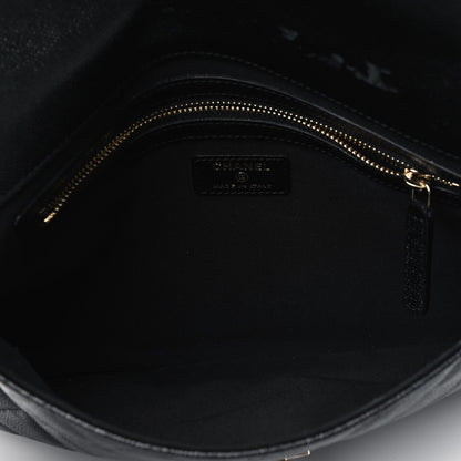Chanel Caviar Quilted Medium Golden Class Pouch Black 4 of 5