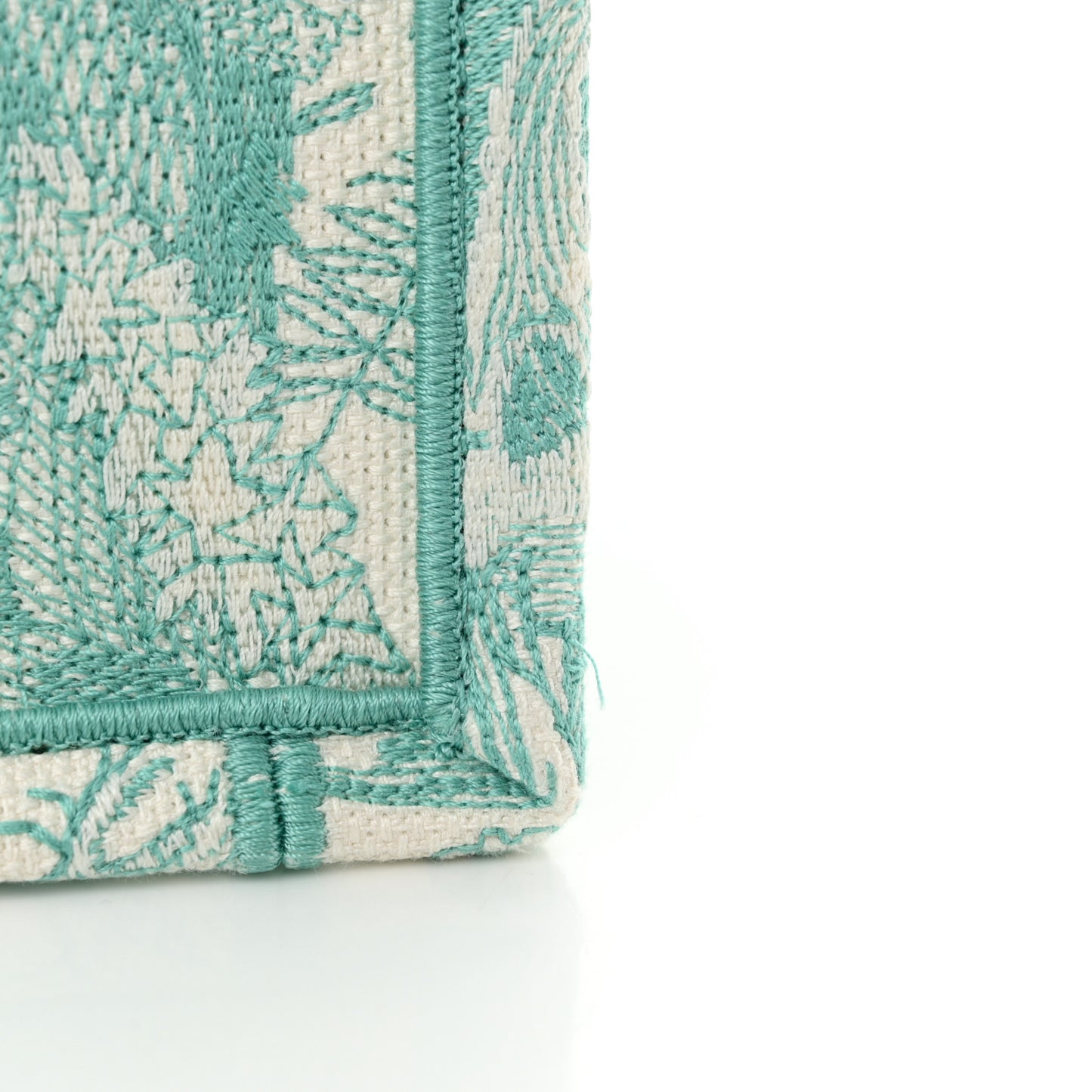 Canvas Embroidered Medium Dioriviera Toile De Jouy Book Tote Aquamarina