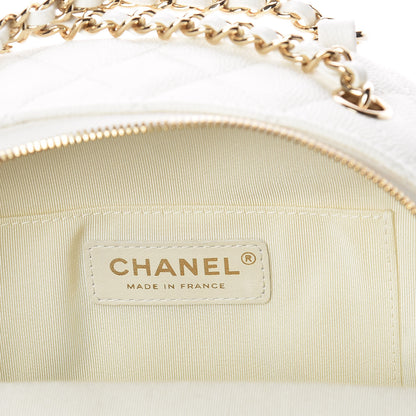 Chanel Caviar Quilted Small CC Day Backpack White 6 of 9