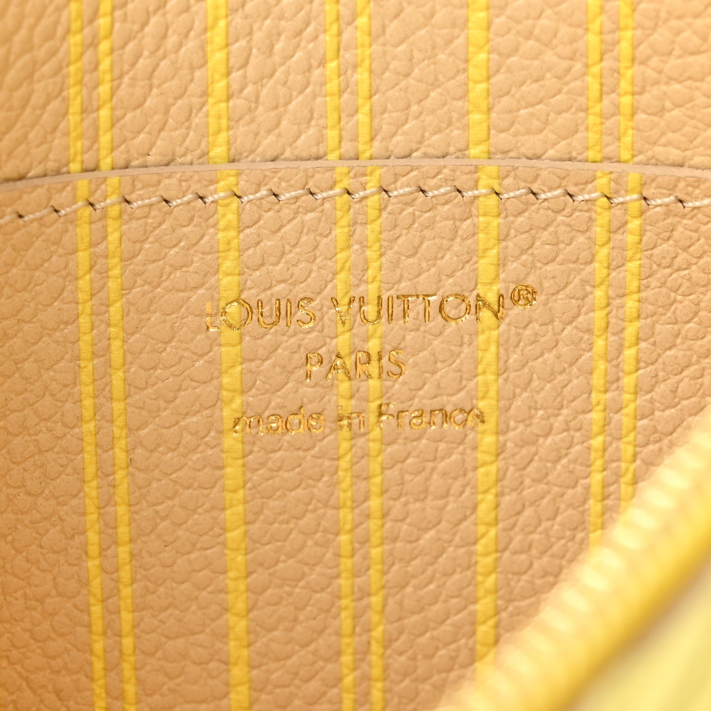 Empreinte Monogram Key Pouch S Sunflower Yellow