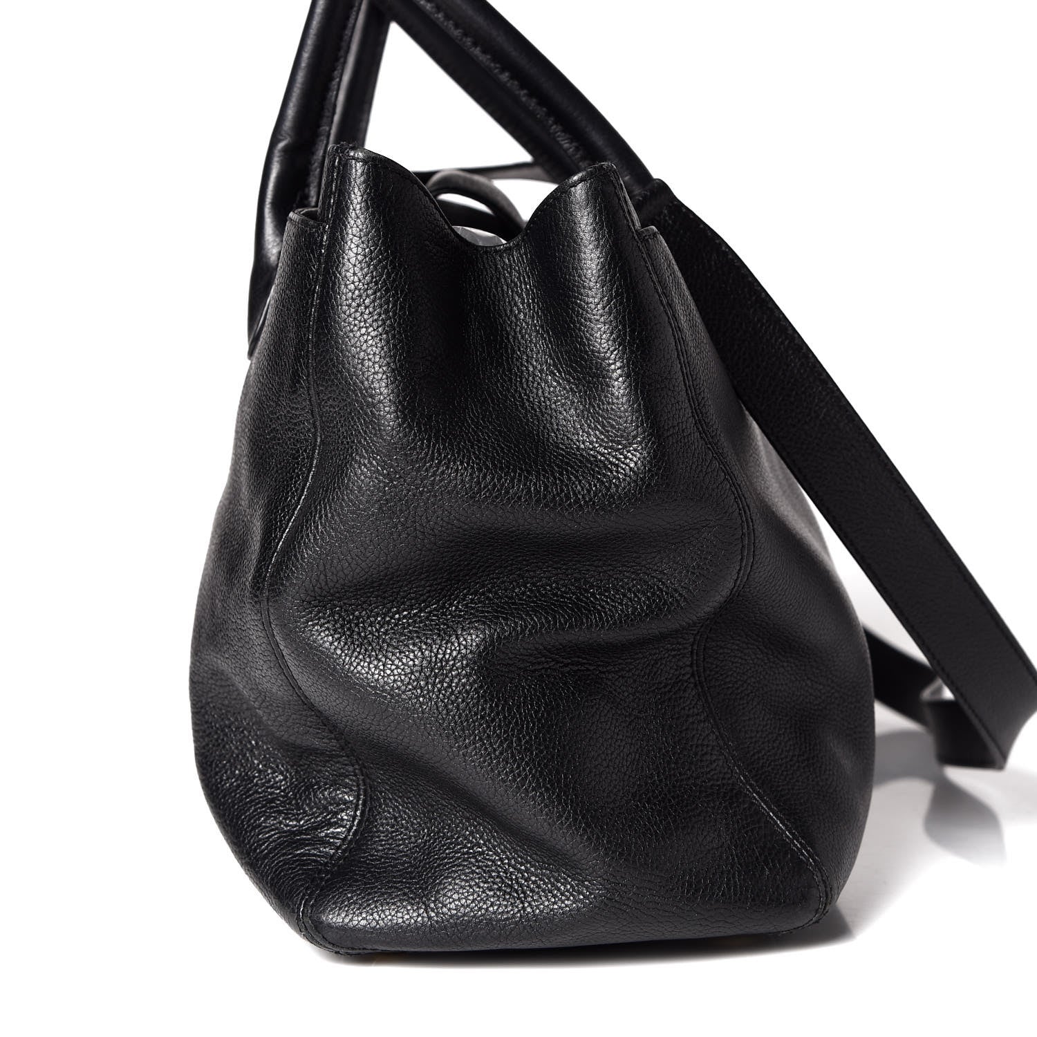 Chanel Calfskin Cerf Executive Shopper Tote Black 12 of 12
