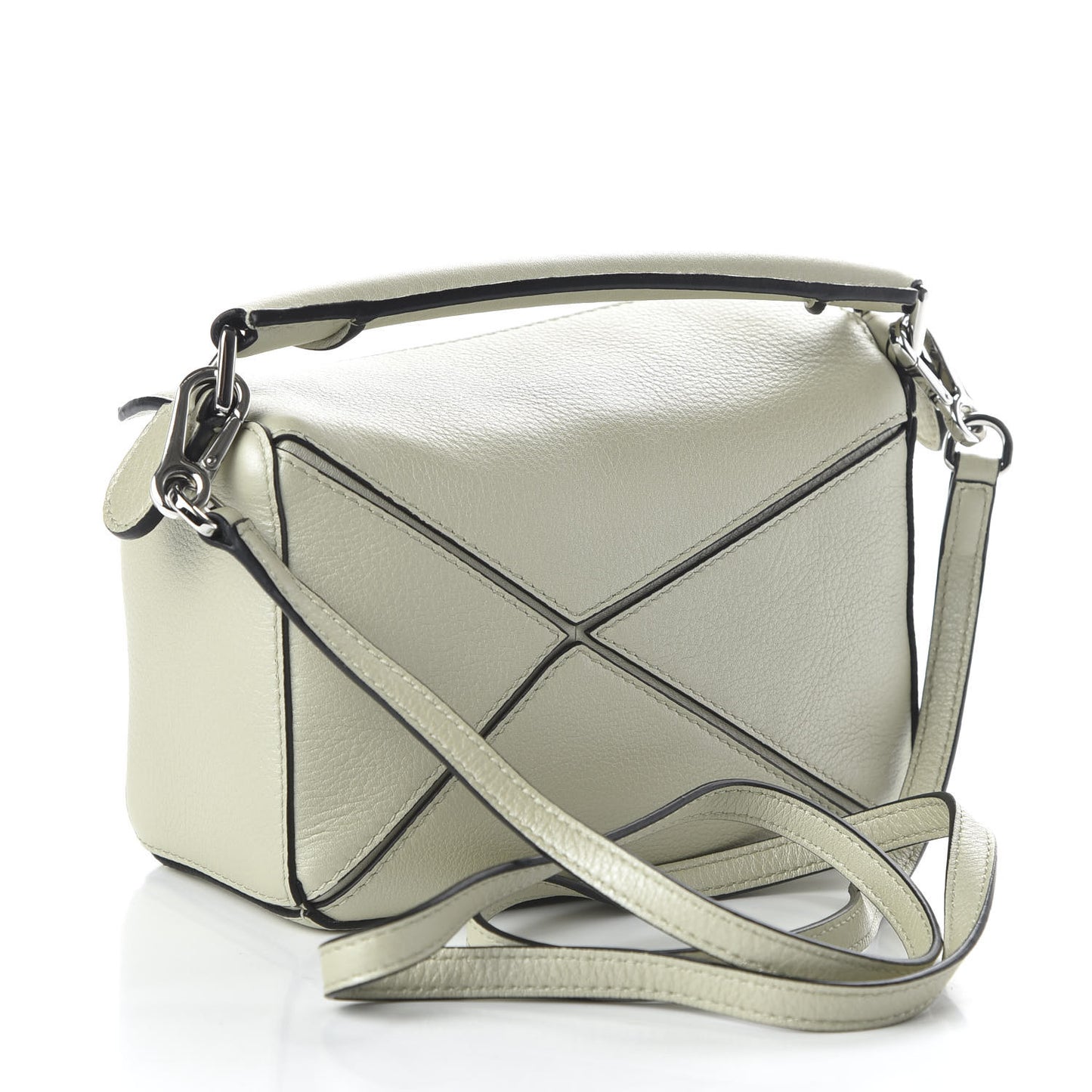 Calfskin Mini Puzzle Bag Sage