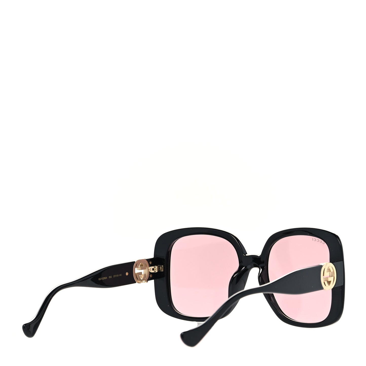 Acetate Square Frame Sunglasses GG1029SA Black