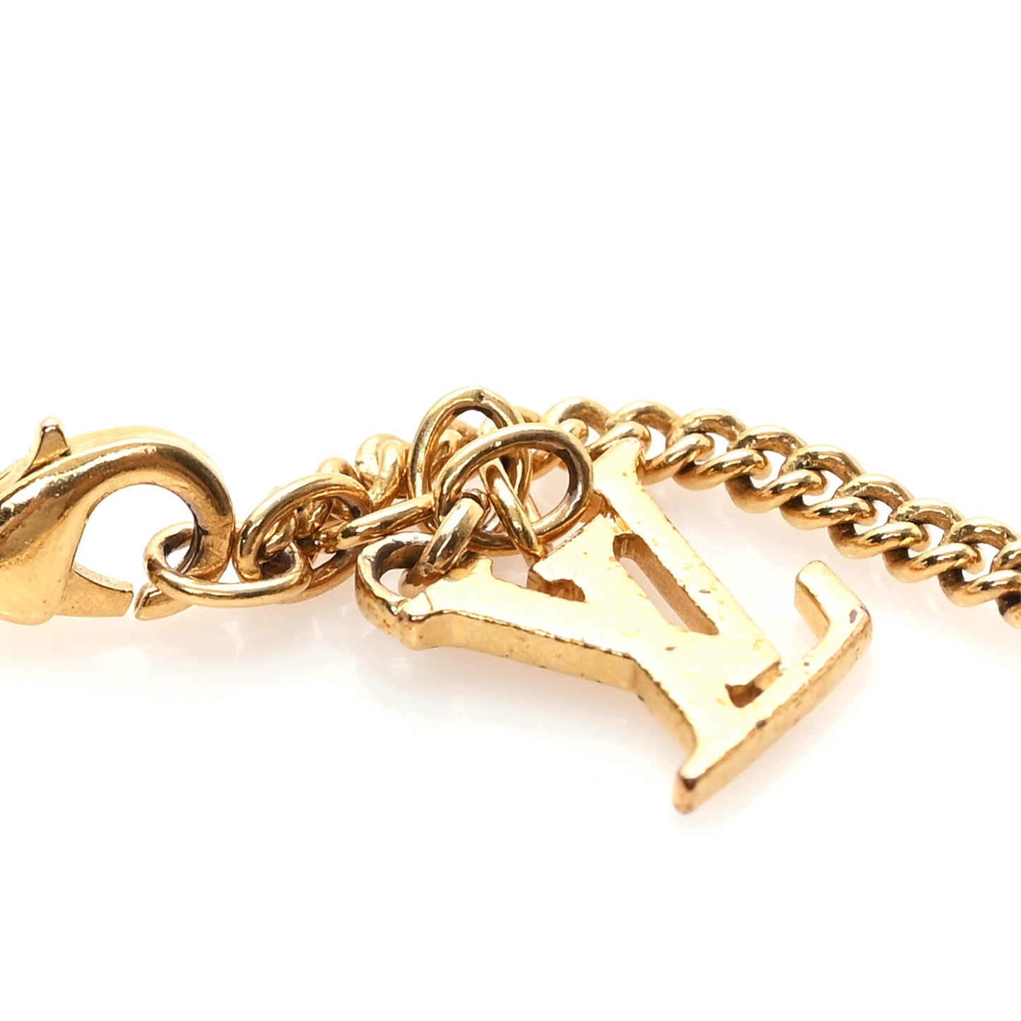 Metal Sweet Monogram Charm Bracelet Gold Multicolor