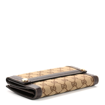 Gucci Crystal Monogram Continental Charmy Wallet Brown 4 of 12