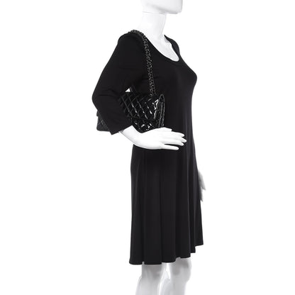 Chanel Patent Quilted Medium Double Flap Black 3 of 13