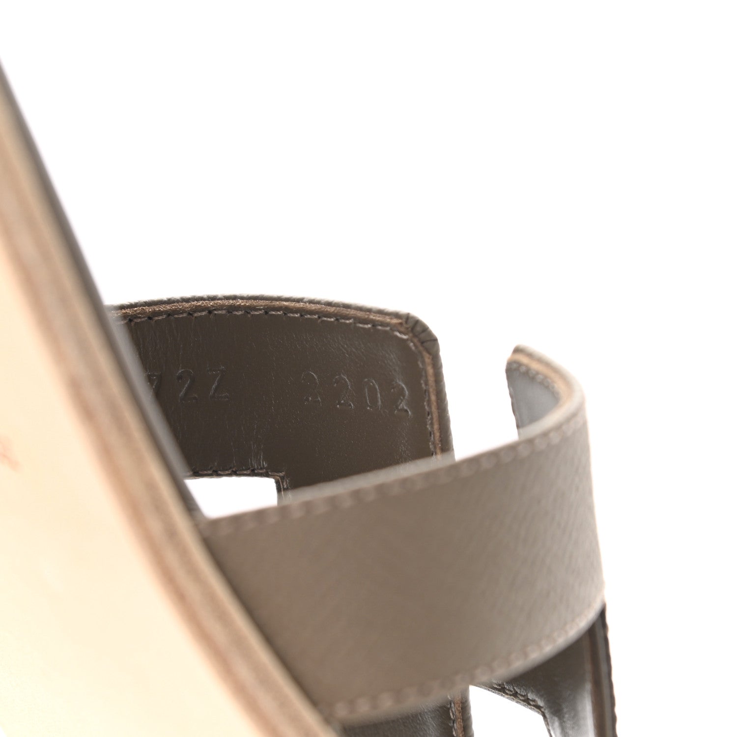 Hermes Epsom Oran Sandals 38 Etoupe 9 of 9