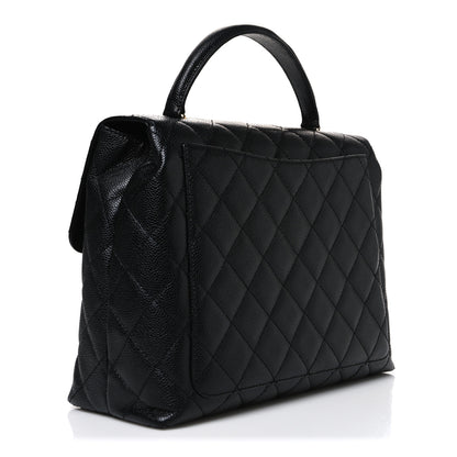 Chanel Caviar Quilted Jumbo Kelly Flap Black 3 of 10