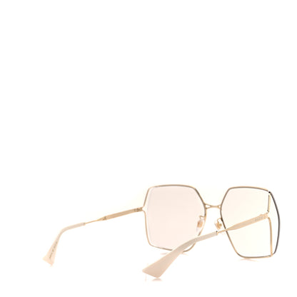 Gucci Metal Square Frame Sunglasses GG0817S Gold 4 of 8