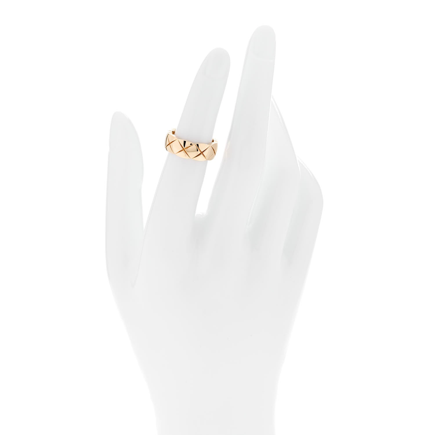 Chanel 18K Yellow Gold Small Coco Crush Ring 49 5 2 of 6