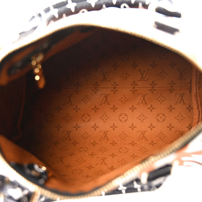 Louis Vuitton Monogram Giant Crafty Speedy Bandouliere 25 Creme Caramel 5 of 9