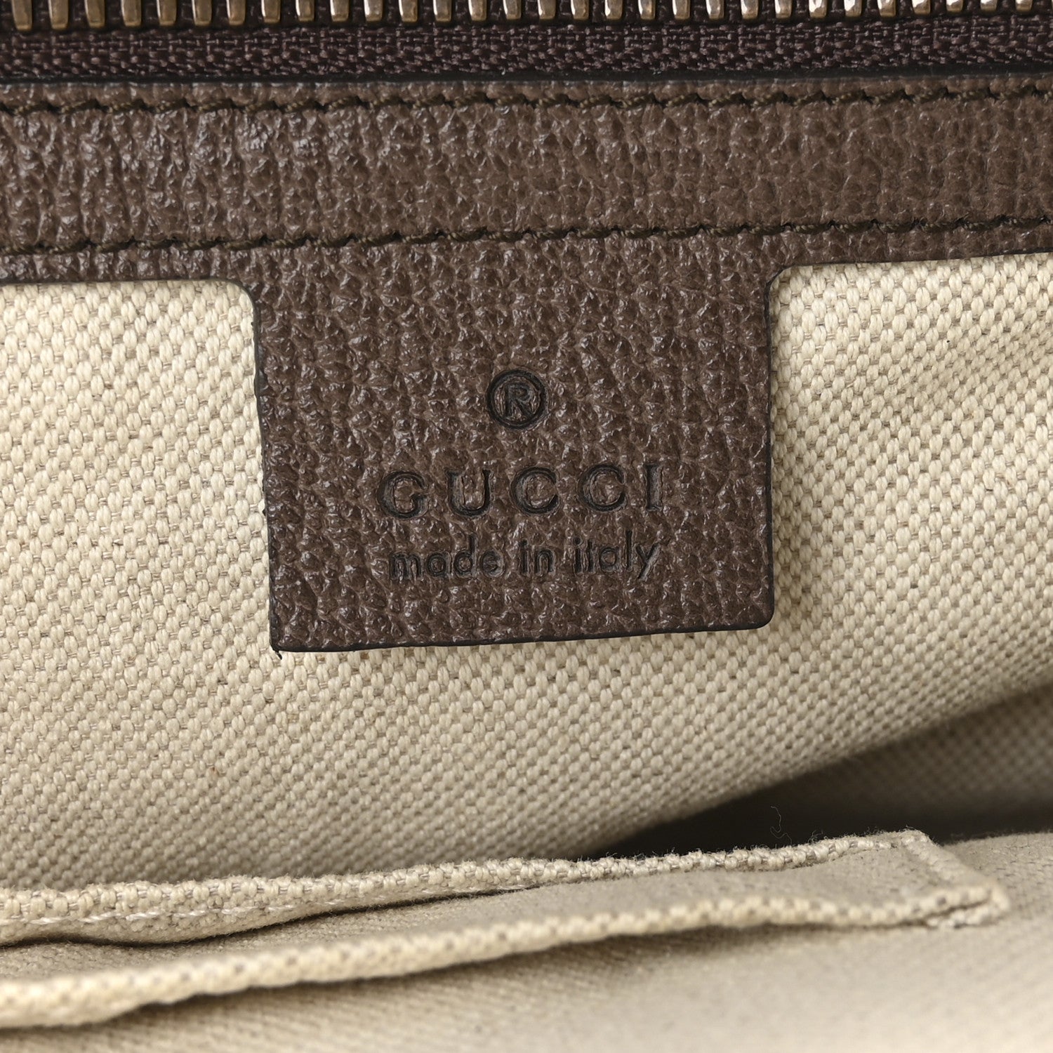 Gucci GG Supreme Monogram Calfskin Web Small Ophidia Day Backpack Beige Ebony New Acero 6 of 10