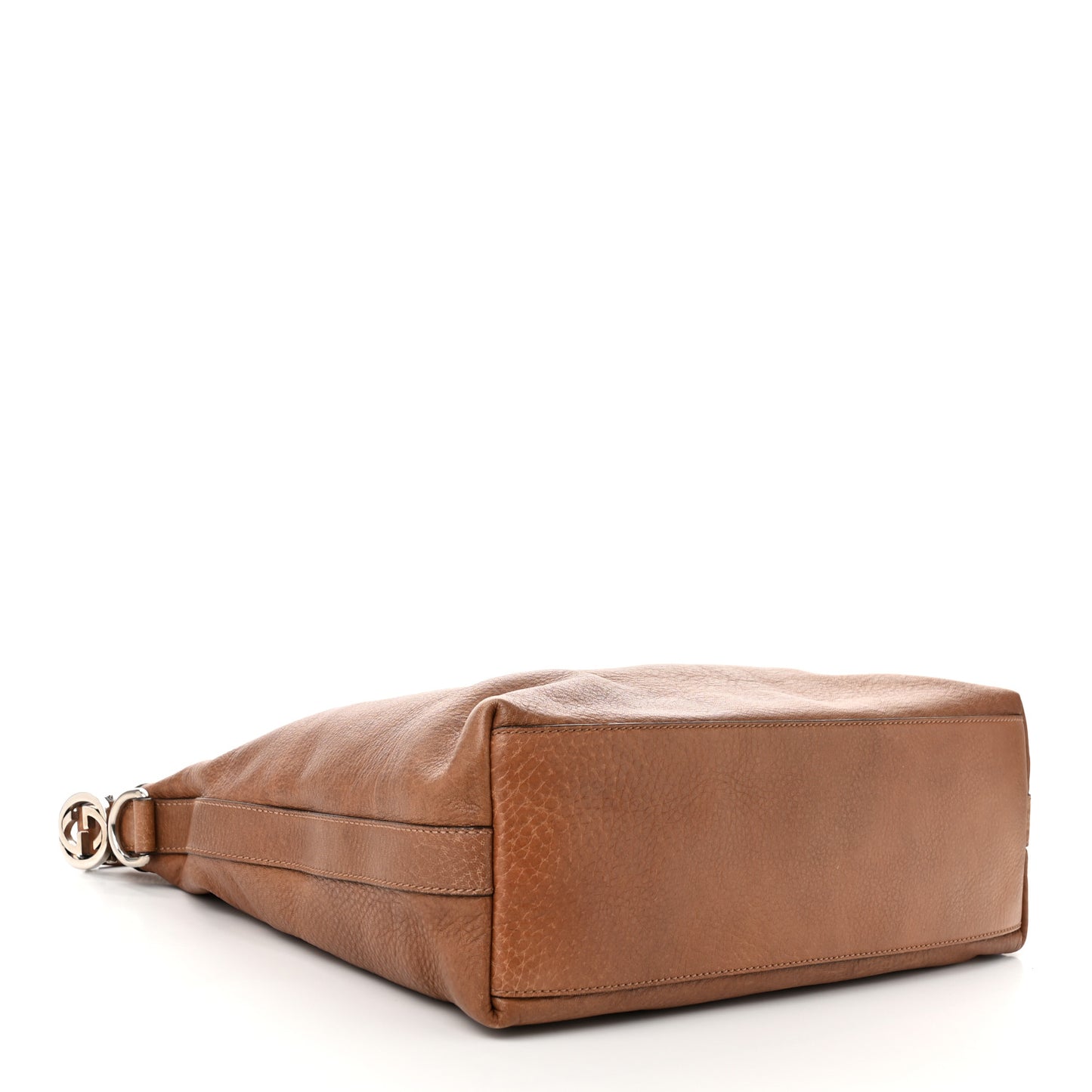 Pebbled Calfskin Small Miss GG Hobo Old Naturale