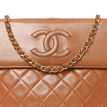 Chanel Lambskin Quilted CC Tassel Shoulder Bag Brown 8 of 10
