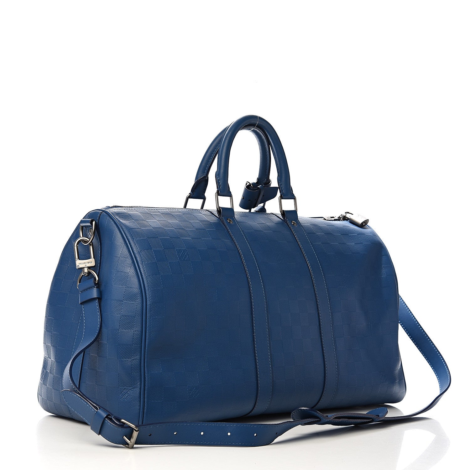 Louis Vuitton Damier Infini Keepall Bandouliere 45 Neptune 2 of 10
