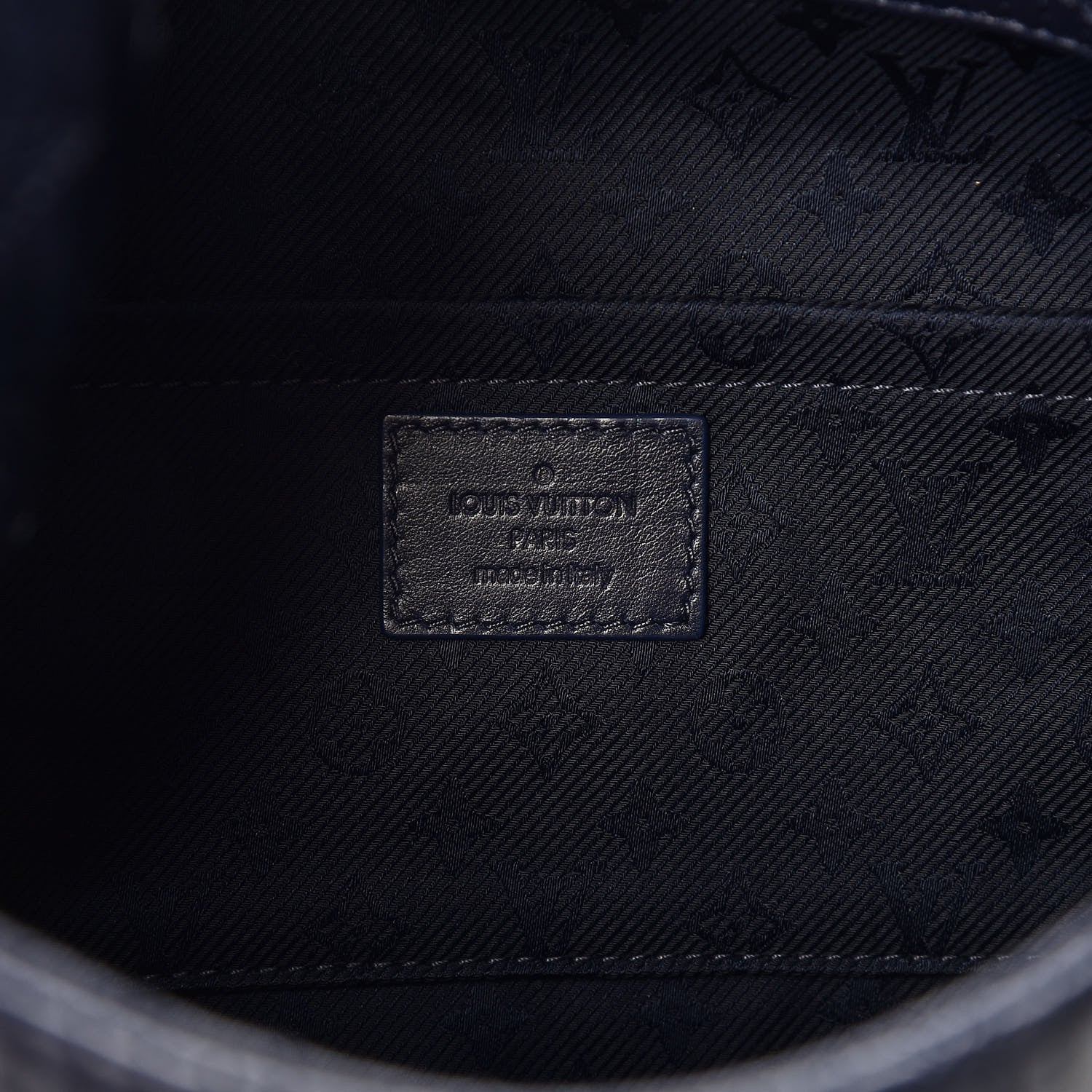 Louis Vuitton Calfskin Quilted Monogram Altair Clutch Navy 6 of 9