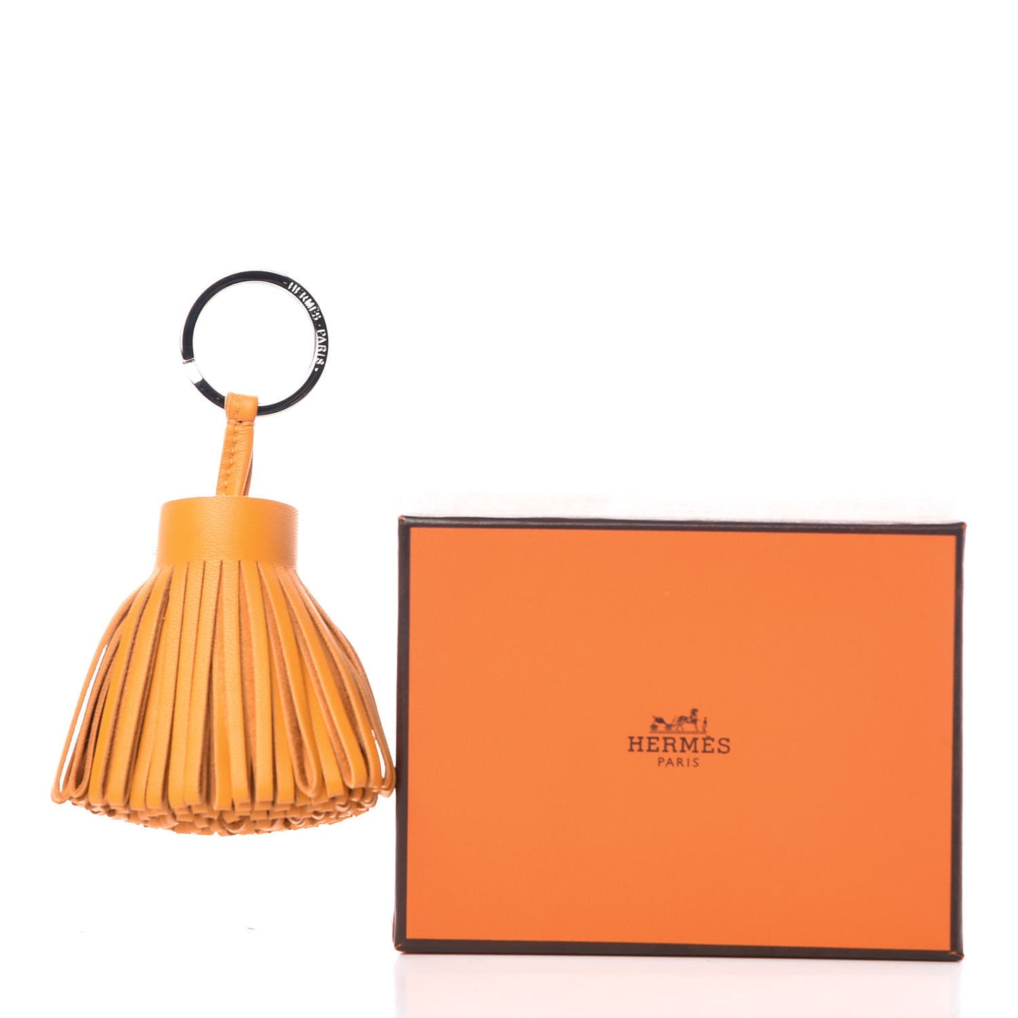 Lambskin Carmen Tassel Key Holder Jaune D'Or