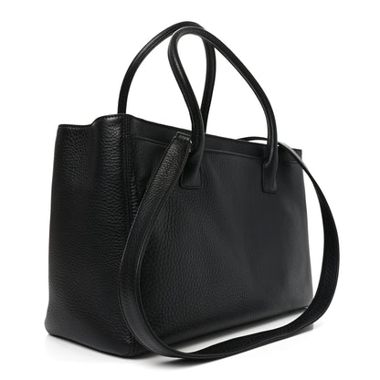 Chanel Calfskin Cerf Executive Shopper Tote Black 3 of 11