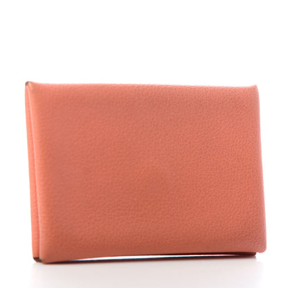 Hermes Evercolor Calvi Card Case Crevette 3 of 6