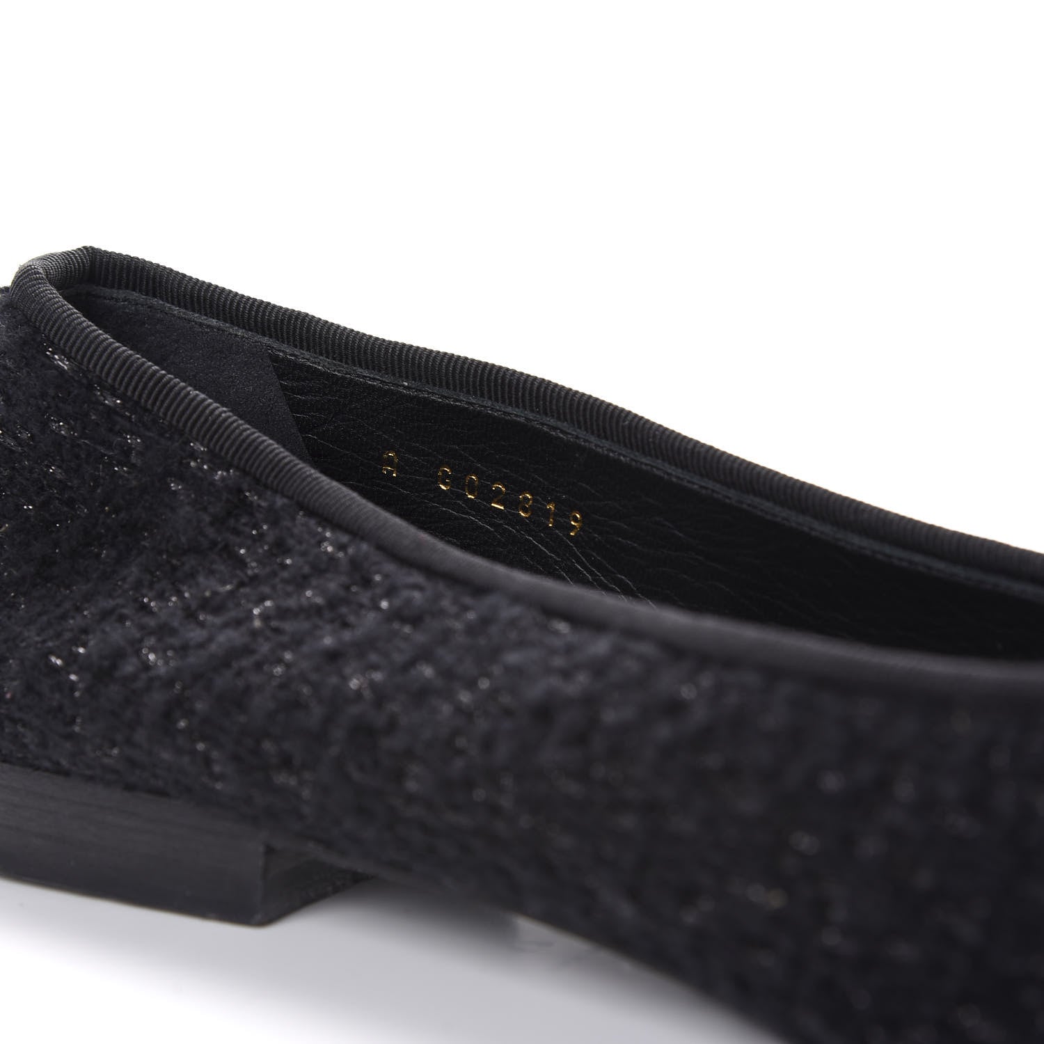 Chanel Tweed Patent Calfskin Cap Toe Ballerina Flats 41 Black 9 of 10