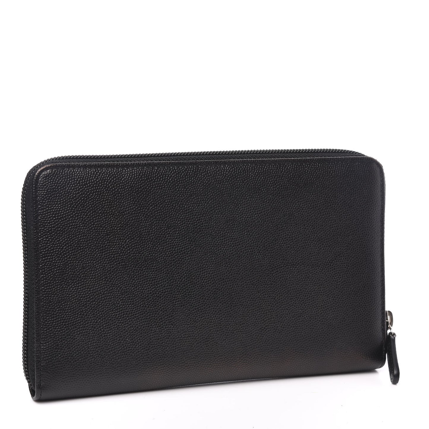 Caviar Large Sevruga Zip Around Organizer Wallet Black