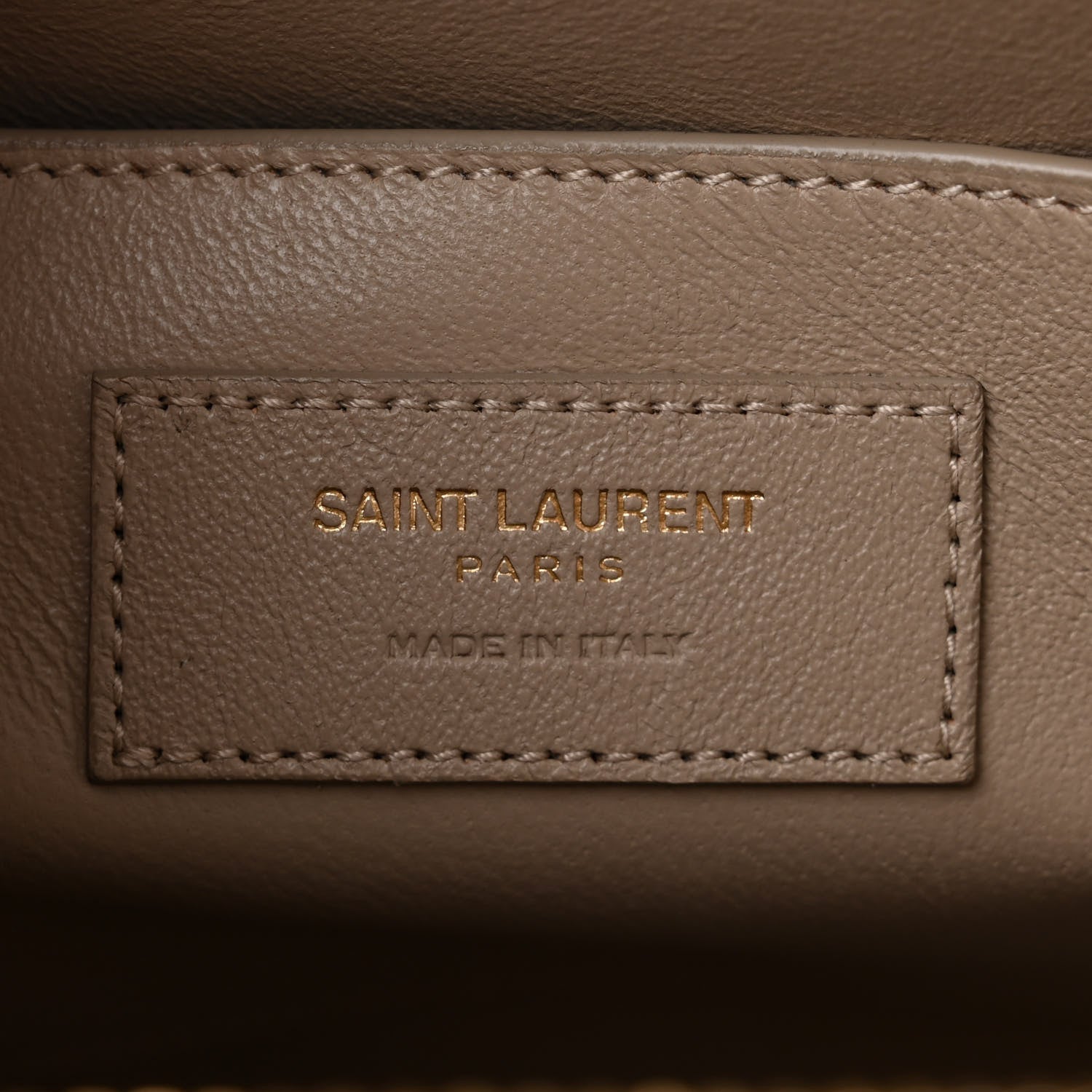 Saint Laurent Shiny Calfskin Small Uptown Tote Sea Salt 6 of 11