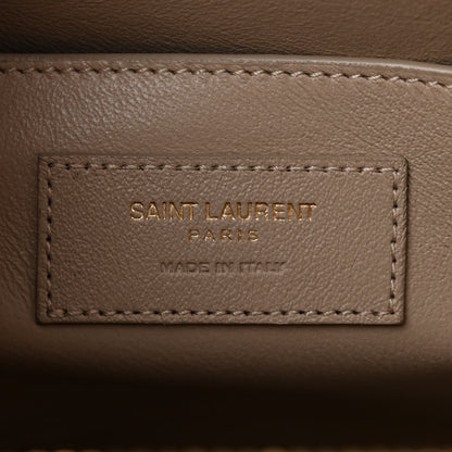 Saint Laurent Shiny Calfskin Small Uptown Tote Sea Salt 6 of 11