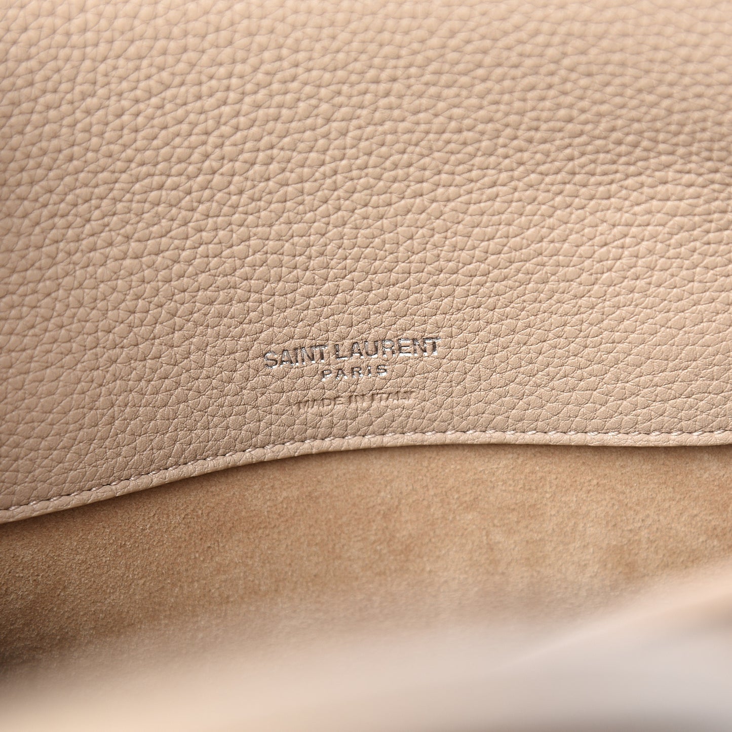 Grained Calfskin Baby Sac De Jour Souple Dark Beige