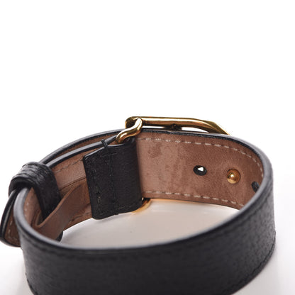 Gucci Calfskin Marmont Double G Bracelet Black 4 of 8