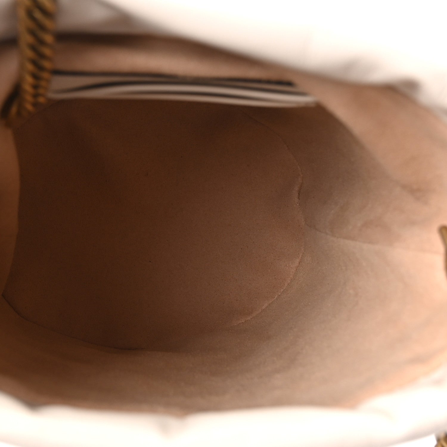Gucci Calfskin Matelasse Mini GG Marmont 2.0 Bucket Bag White 5 of 10