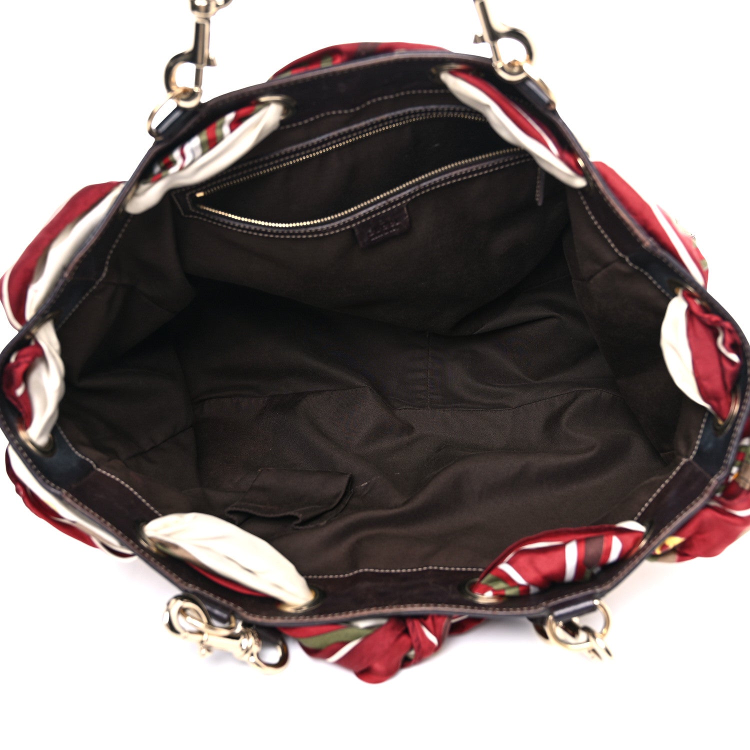 Gucci Monogram Large Positano Tote Brown 5 of 21