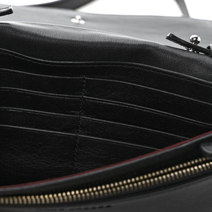 Marc Jacobs Calfskin Quilted Long Wallet Bag Black 9 of 10