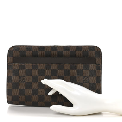 Louis Vuitton Damier Ebene Pochette Saint Louis Clutch 2 of 7