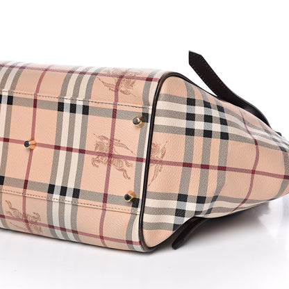 Burberry Haymarket Check Small Canterbury Tote Chocolate 11 of 13