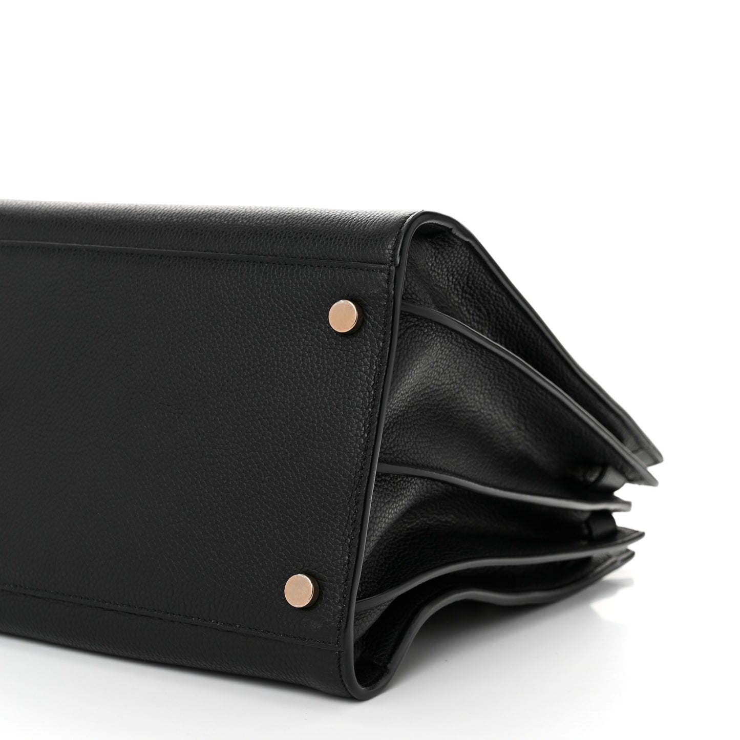 Grained Calfskin Large Souple Sac De Jour Black